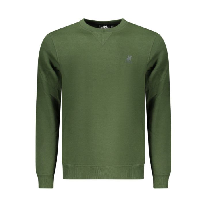SWEAT-SHIRT VERT À FERMETURE ÉCLAIR POUR HOMME US GRAND