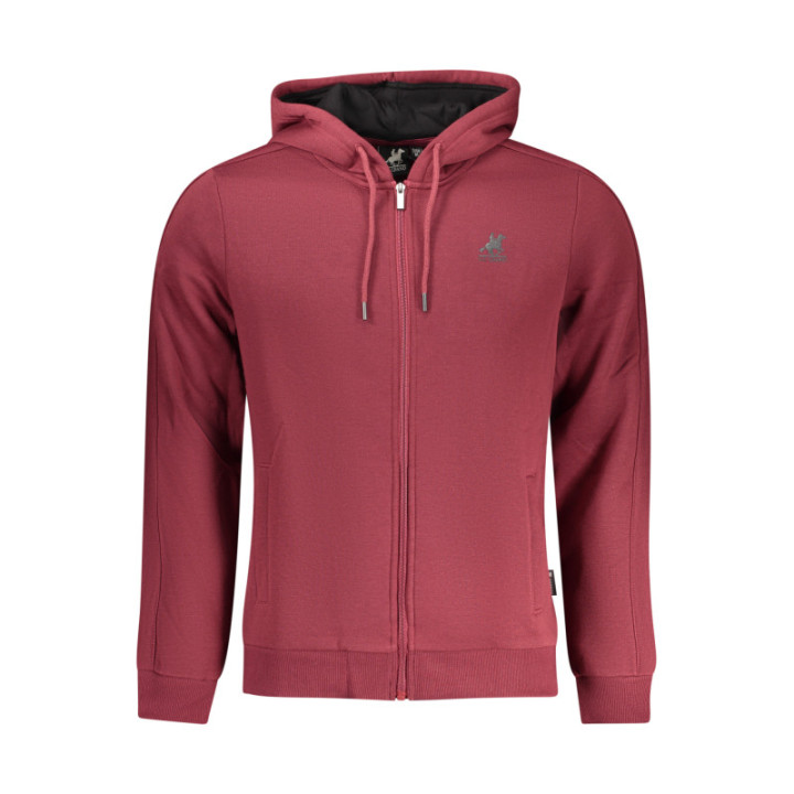 SWEAT-SHIRT FERMETURE ÉCLAIR ROUGE POUR HOMME US GRAND