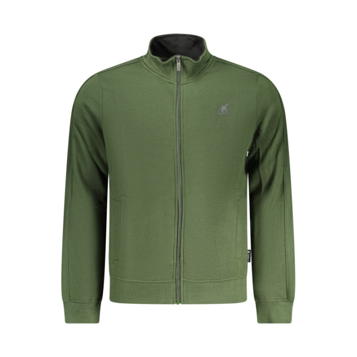 SWEAT-SHIRT VERT À FERMETURE ÉCLAIR POUR HOMME US GRAND