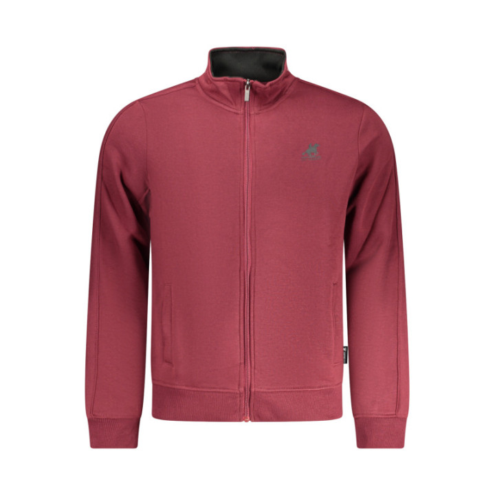 SWEAT-SHIRT FERMETURE ÉCLAIR ROUGE POUR HOMME US GRAND