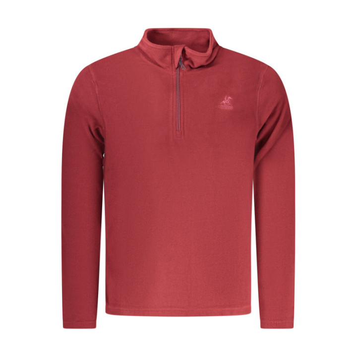 SWEAT-SHIRT ROUGE À FERMETURE ÉCLAIR POUR HOMME US GRAND