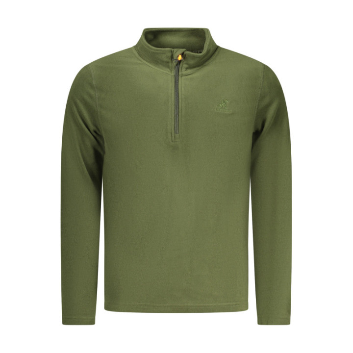 SWEAT-SHIRT VERT À FERMETURE ÉCLAIR POUR HOMME US GRAND