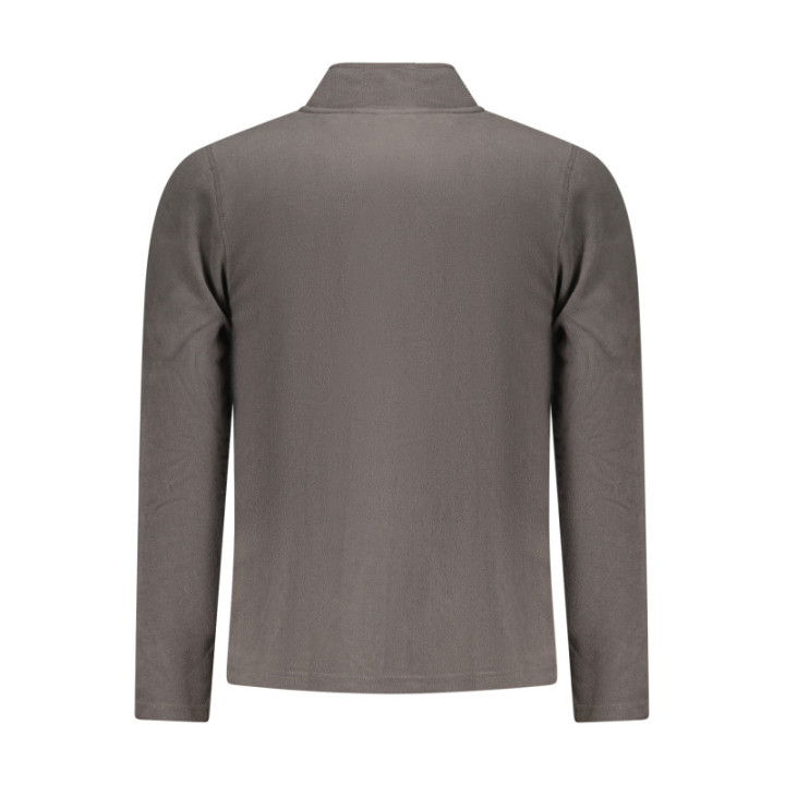 SWEAT-SHIRT GRIS À FERMETURE ÉCLAIR POUR HOMME US GRAND