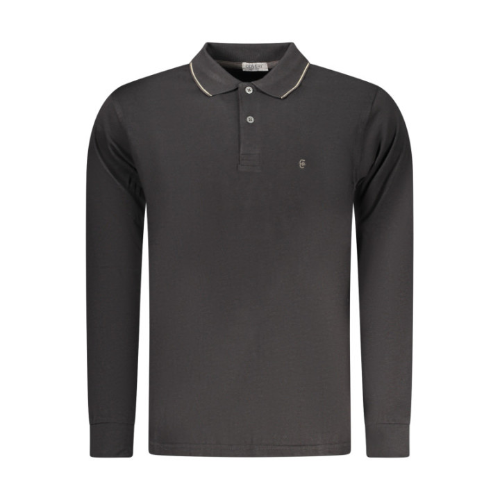 Polo à manches longues pour homme Coveri Moving, noir
