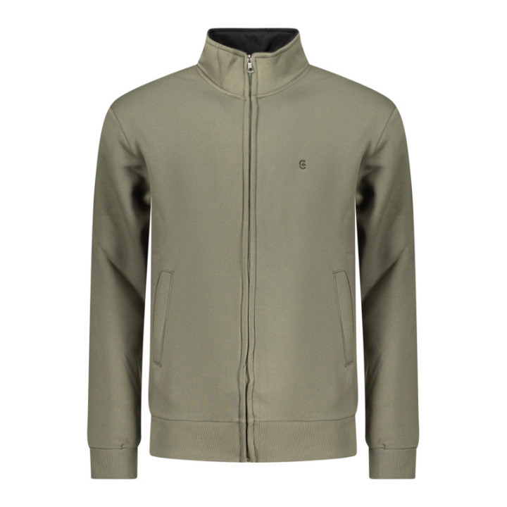 SWEAT-SHIRT FERMETURE ÉCLAIR COVERI MOVING POUR HOMME, VERT
