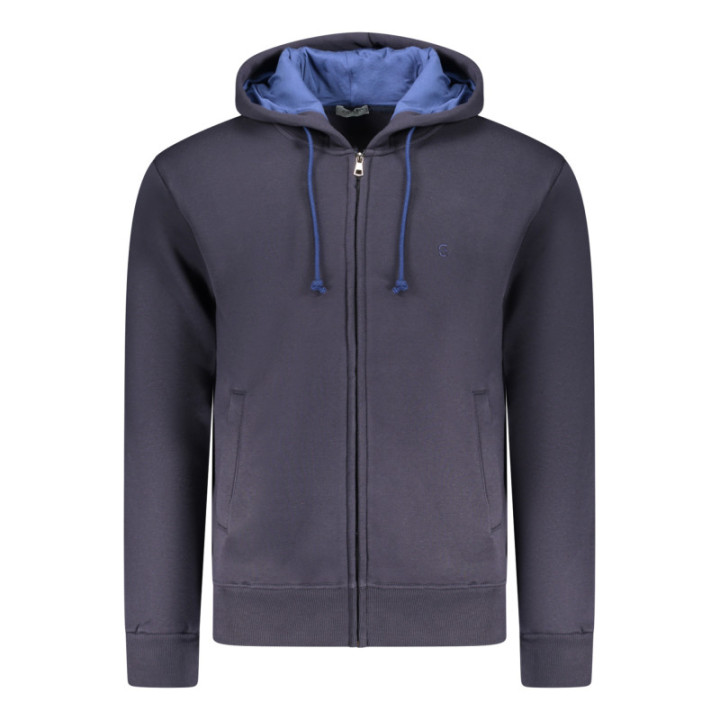 SWEAT-SHIRT BLEU À FERMETURE ÉCLAIR POUR HOMME COVERI MOVING