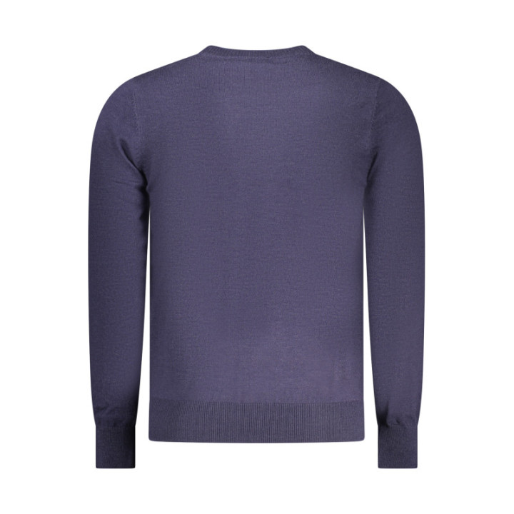 Chemise bleue homme à motif fusil