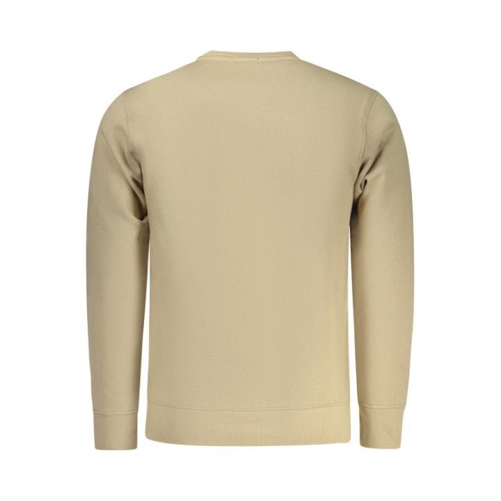 SWEAT-SHIRT ZIPPÉ HOMME BEIGE