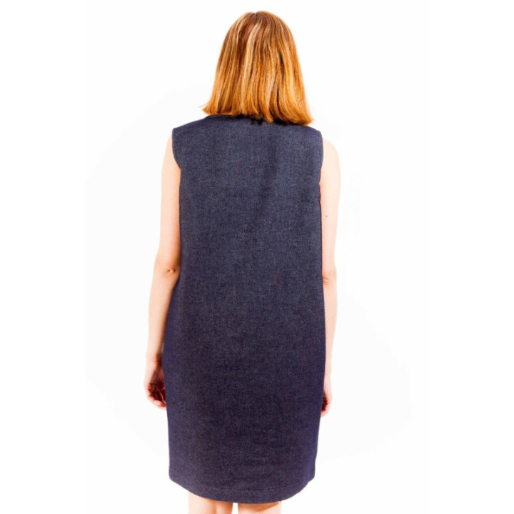 ROBE COURTE LOVE MOSCHINO BLEU FEMME