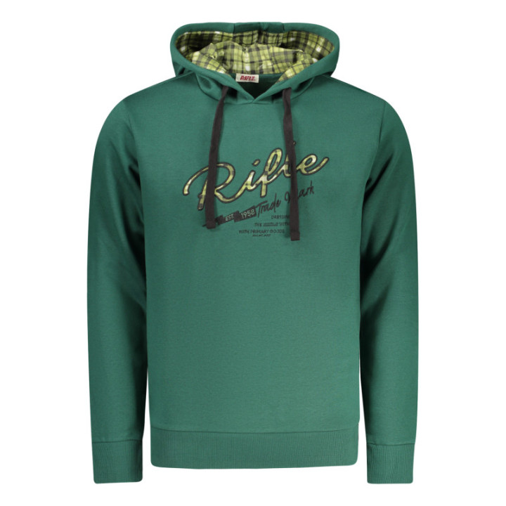 SWEAT-SHIRT FERMETURE ÉCLAIR VERT POUR HOMME RIFLE