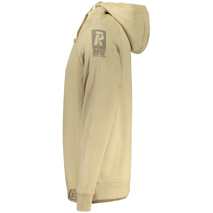 SWEAT-SHIRT ZIPPÉ HOMME BEIGE