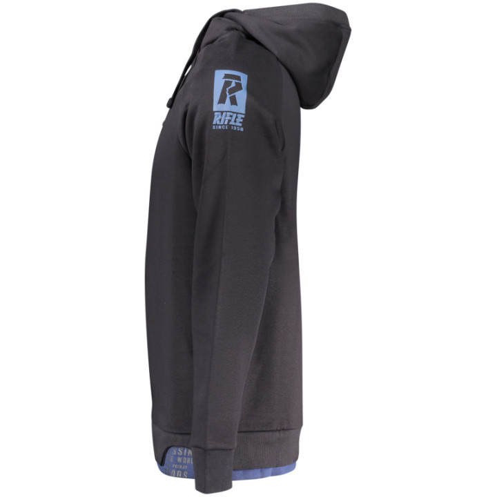 SWEAT-SHIRT FERMETURE ÉCLAIR POUR HOMME RIFLE BLEU