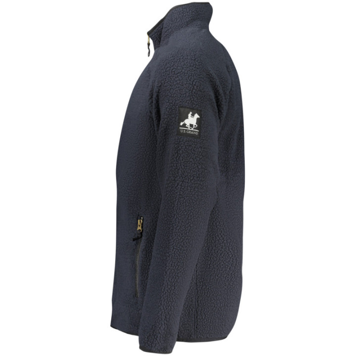 SWEAT-SHIRT BLEU À FERMETURE ÉCLAIR POUR HOMME US GRAND