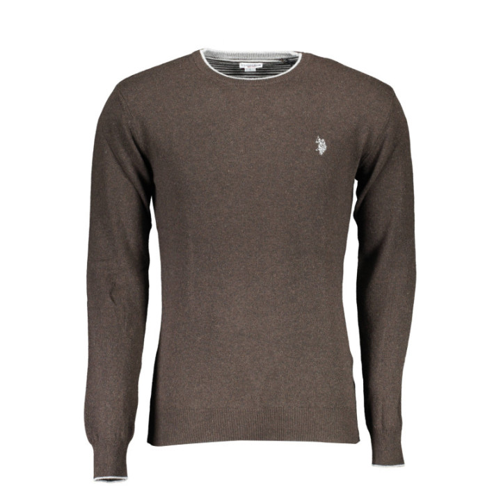 PULL MARRON POUR HOMME US POLO ASSN.