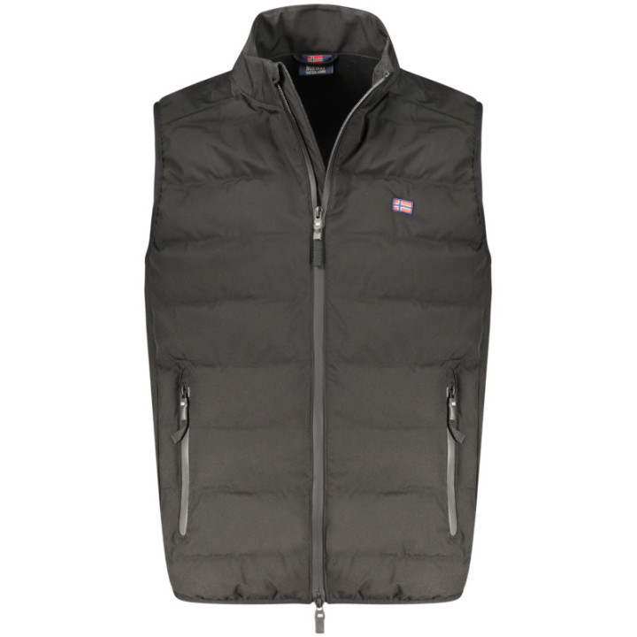 NORVÈGE 1963 VESTE NOIRE SANS MANCHES POUR HOMME