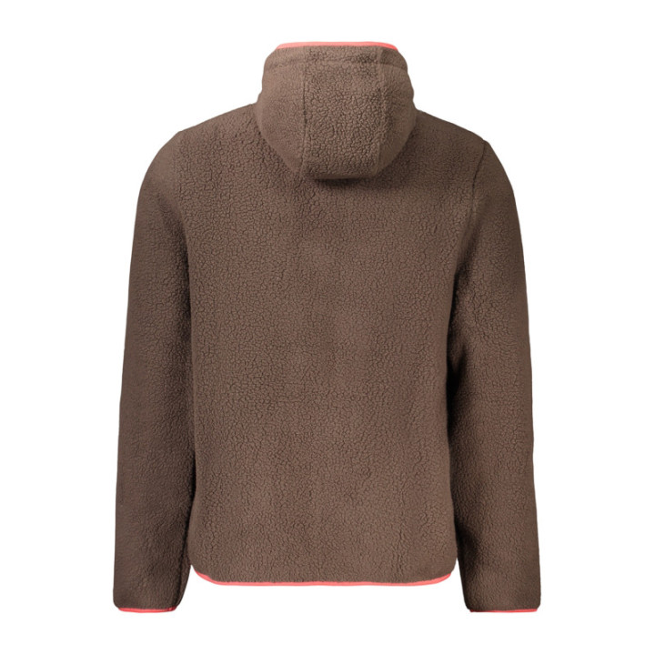 SWEAT-SHIRT MARRON À FERMETURE ÉCLAIR POUR HOMME NORVÈGE 1963