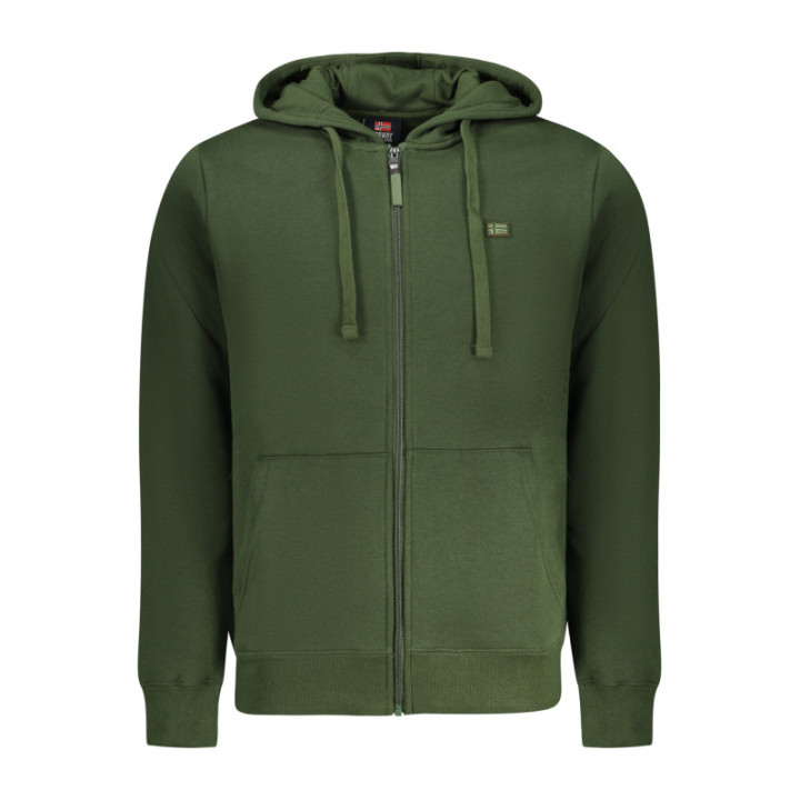 SWEAT-SHIRT VERT À FERMETURE ÉCLAIR POUR HOMME NORVÈGE 1963