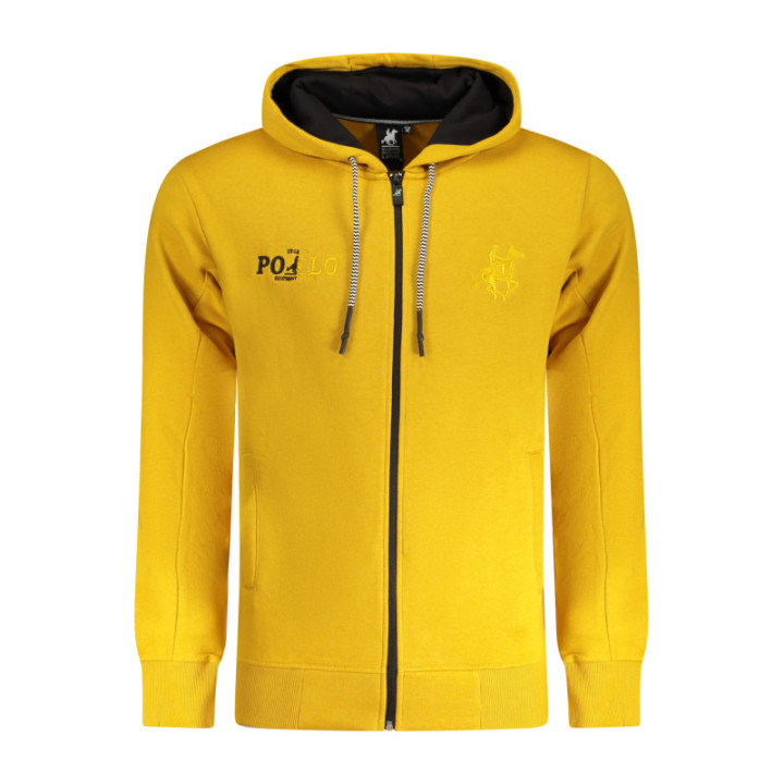 SWEAT-SHIRT JAUNE À FERMETURE ÉCLAIR POUR HOMME US GRAND