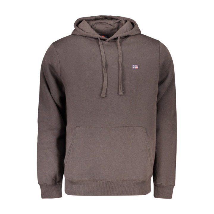 SWEAT-SHIRT MARRON À FERMETURE ÉCLAIR POUR HOMME NORVÈGE 1963