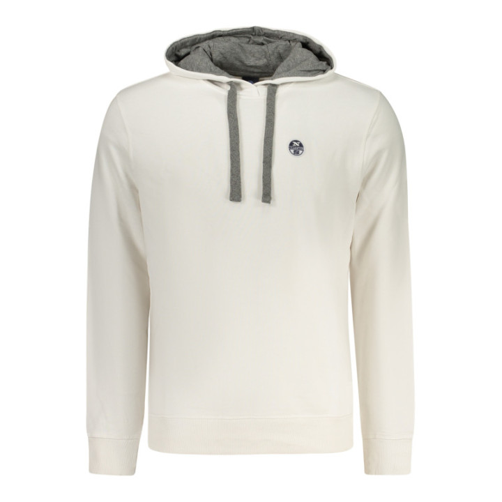 Sweat-shirt zippé blanc pour homme North Sails