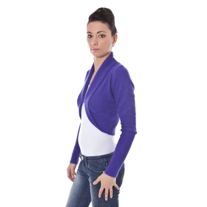 DATCH SHRUG MANCHES LONGUES VIOLET FEMME