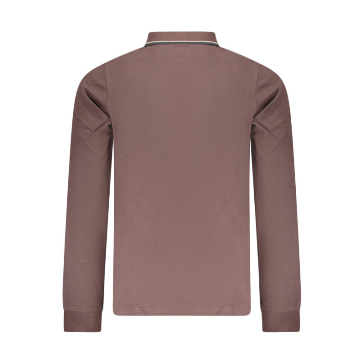 POLO HOMME À MANCHES LONGUES MARRON NORVÈGE 1963