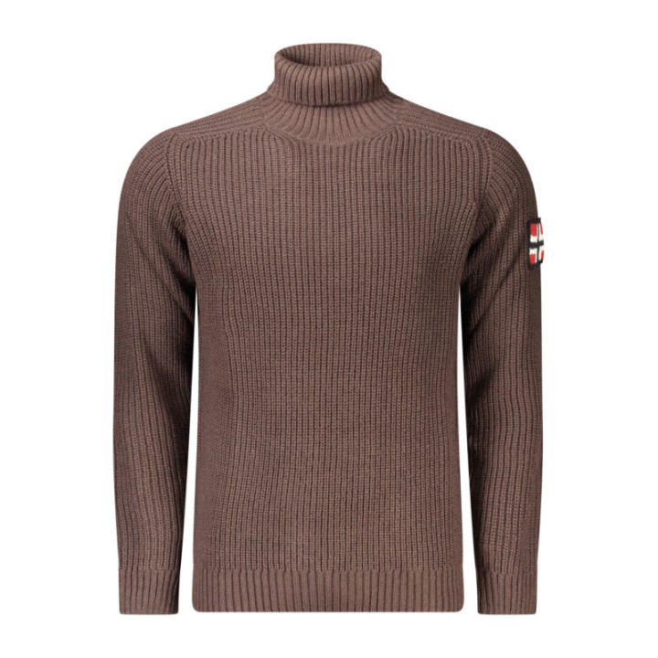 PULL MARRON POUR HOMME NORVÈGE 1963