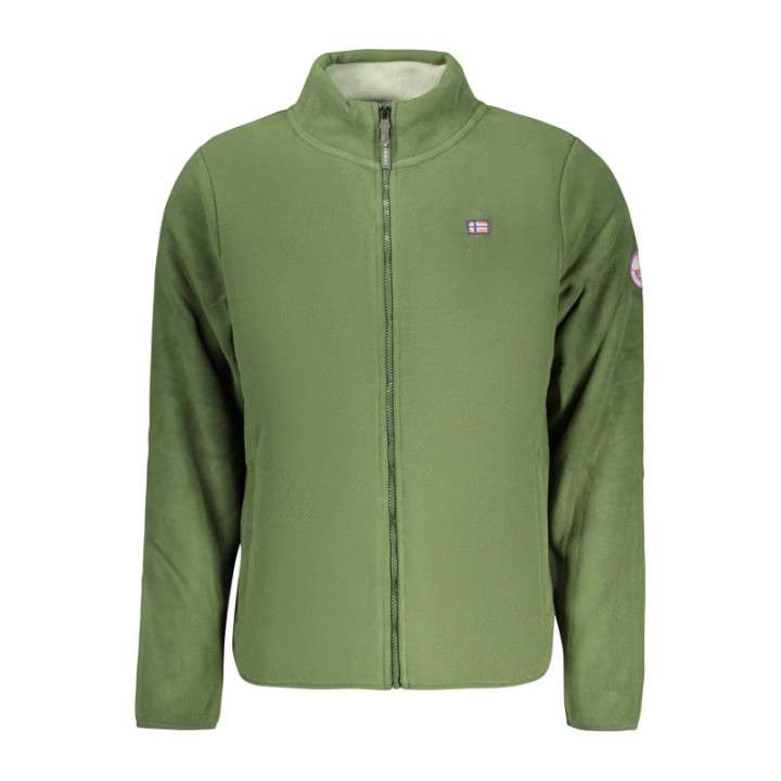SWEAT-SHIRT VERT À FERMETURE ÉCLAIR POUR HOMME NORVÈGE 1963