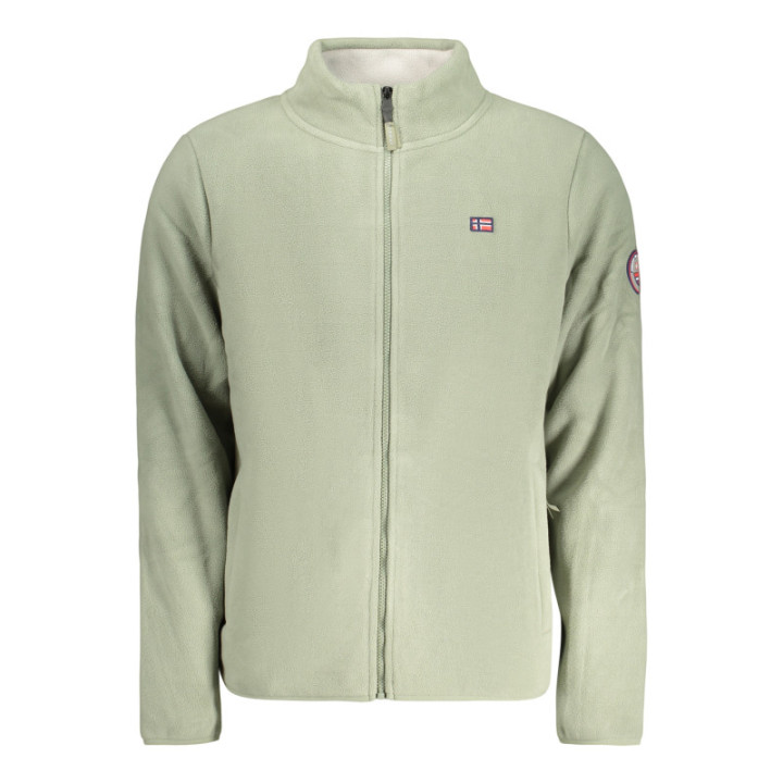 SWEAT-SHIRT VERT À FERMETURE ÉCLAIR POUR HOMME NORVÈGE 1963