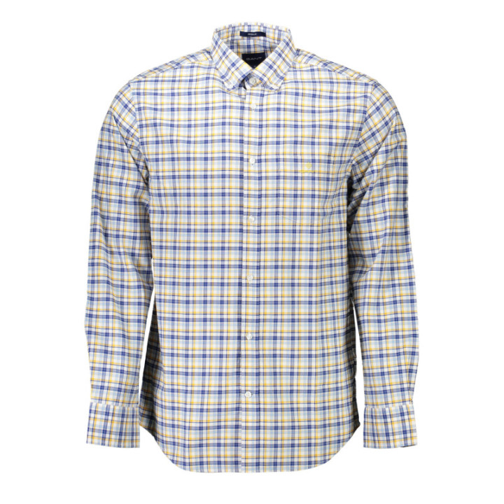 GANT CHEMISE HOMME JAUNE À MANCHES LONGUES