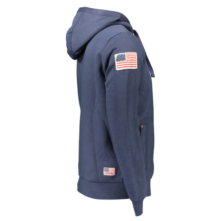 Sweat-shirt zippé bleu pour homme US POLO ASSN.