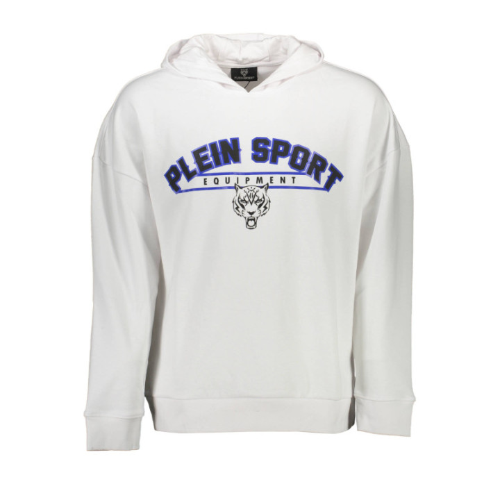 SWEAT PLEIN SPORT SANS ZIP HOMME BLANC