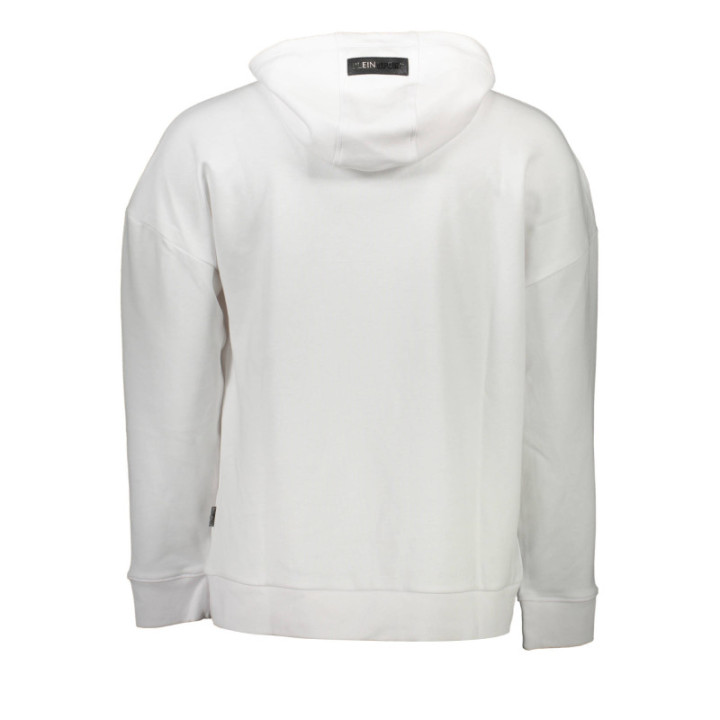 SWEAT PLEIN SPORT SANS ZIP HOMME BLANC