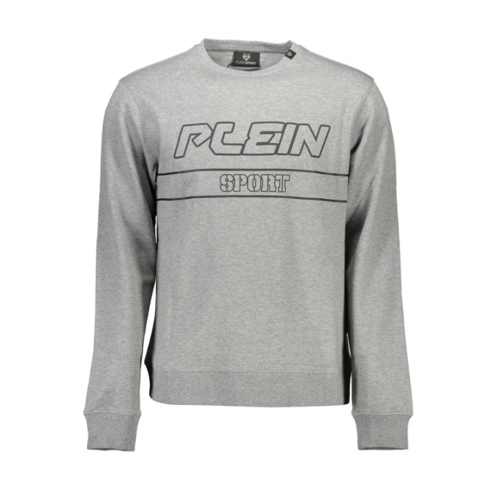 SWEAT PLEIN SPORT SANS ZIP HOMME GRIS