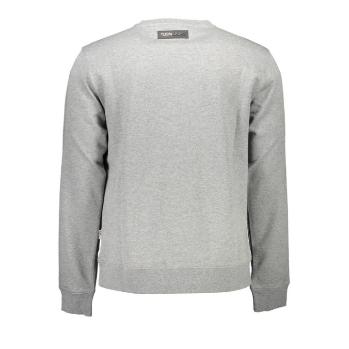 SWEAT PLEIN SPORT SANS ZIP HOMME GRIS