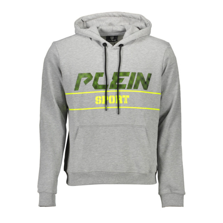 SWEAT PLEIN SPORT SANS ZIP HOMME GRIS