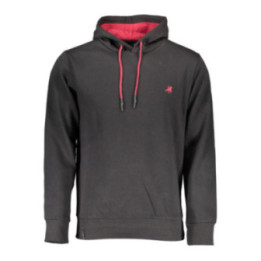 SWEAT-SHIRT NOIR À FERMETURE ÉCLAIR POUR HOMME US GRAND