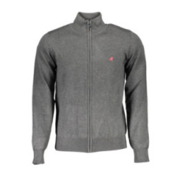Grand cardigan gris pour homme